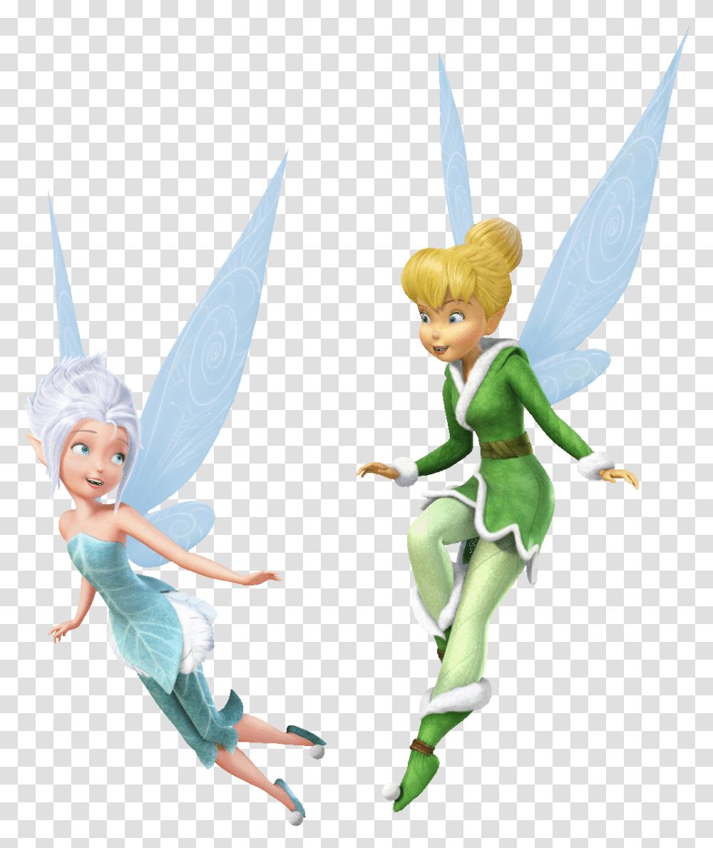 Disney Fairies Tinkerbell Sisters Faeries Ancient Tinkerbell And Periwinkle, Person, Human, Elf, Figurine Transparent Png