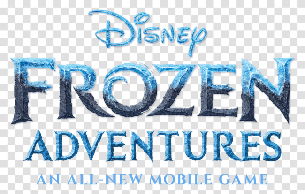 Disney Frozen Adventures Logo Calligraphy, Word, Alphabet, Ampersand Transparent Png