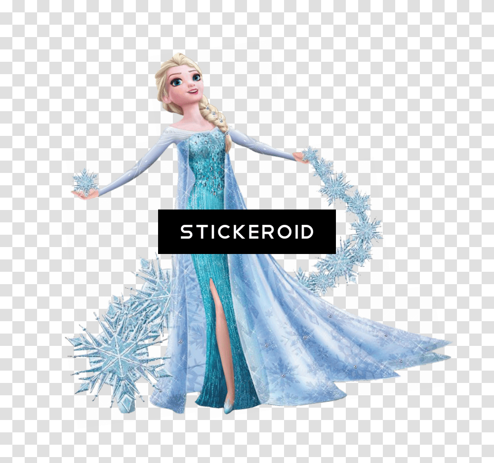 Disney Frozen Elsa The Snow Queen Let Elsa Frozen, Clothing, Apparel, Evening Dress, Robe Transparent Png