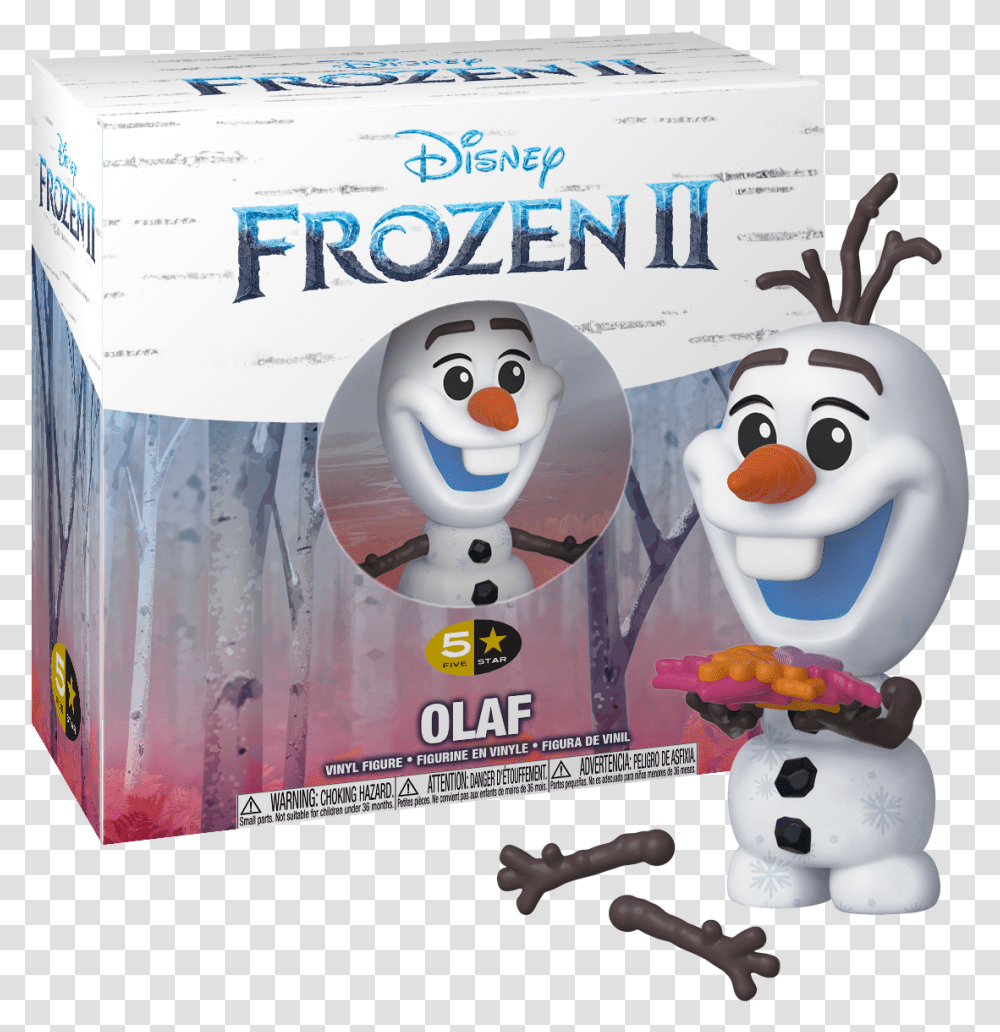 Disney Frozen Ii Olaf - 5star Vinyl Figure Funko 5 Star Frozen 2 Olaf, Outdoors, Nature, Text, Dvd Transparent Png