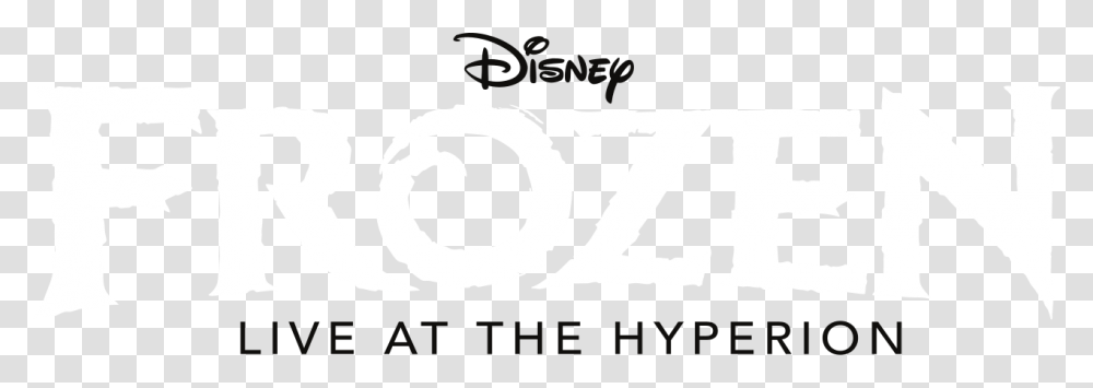 Disney Frozen Logo White, Word, Alphabet Transparent Png
