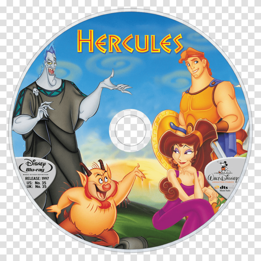 Disney Hercules 2000 Dvd, Disk, Person, Human, Poster Transparent Png