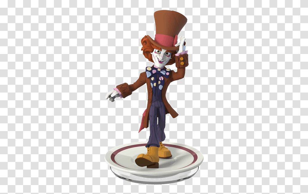 Disney Infinity Mad Hatter Disney Infinity Mad Hatter Figure, Person, Performer, Leisure Activities, Clown Transparent Png
