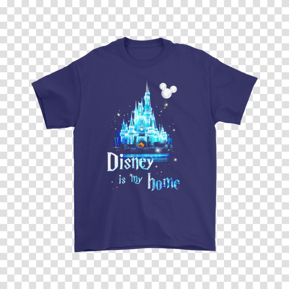 Disney Is My Home Crystal Cinderella Castle Shirts Teeqq Store, Apparel, T-Shirt Transparent Png