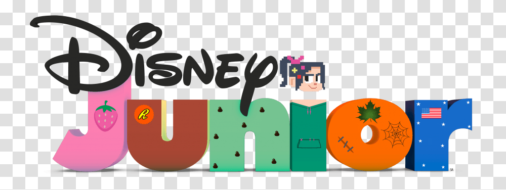 Disney Junior Logo Clipart Disney Junior Wreck It Ralph Logo, Text, Graphics, Alphabet, Label Transparent Png