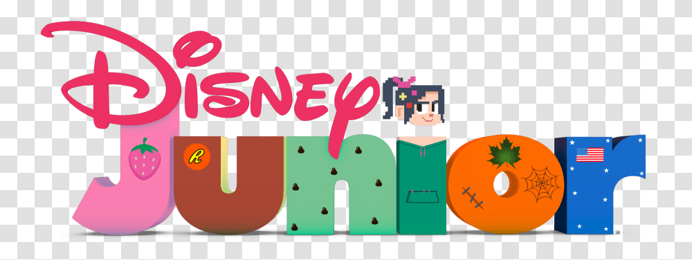 Disney Junior Logo, Label, Alphabet, Number Transparent Png
