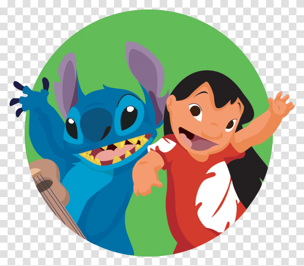 Disney Lilo Amp Stitch Movie Cover Silver Pendant Clipart Lilo And Stitch Background, Cupid, Person, Human Transparent Png