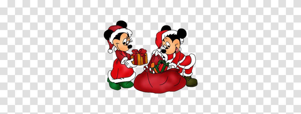 Disney Mickey Christmas Clipart Charsther, Person, Plant, Elf Transparent Png