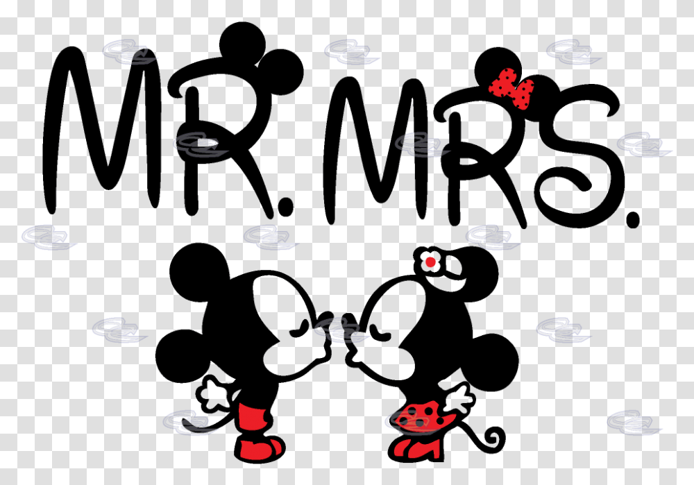 Disney Mickey Minnie Mouse Mr Mrs Cute Kiss Matching Mr Amp Mrs Mickey Mouse, Bubble, Alphabet Transparent Png