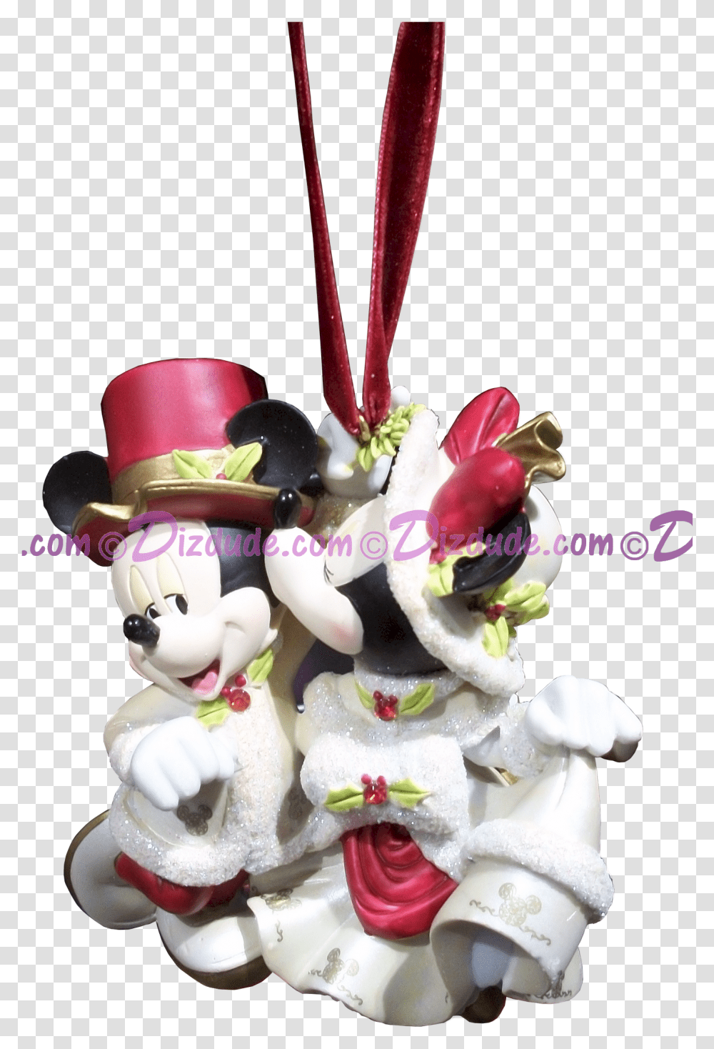 Disney Mickey Mouse And Minnie Mouse Hanging Ornament Figurine, Sweets, Food, Confectionery, Dessert Transparent Png