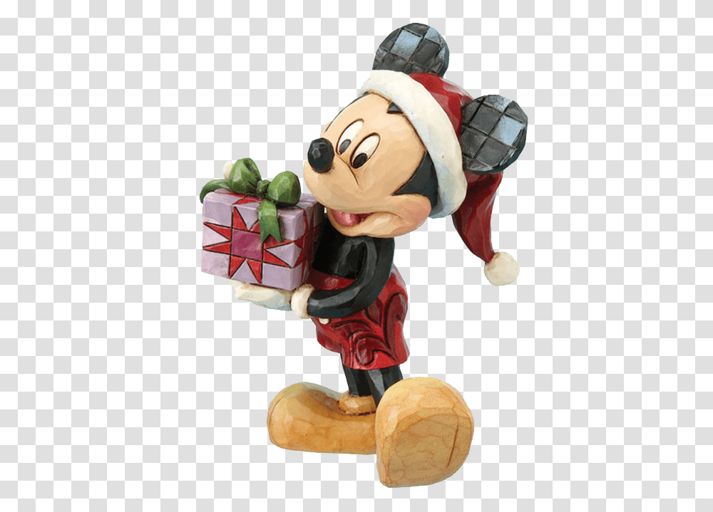 Disney Mickey Mouse Christmas Gift Background Jim Shore Disney Ornament, Toy, Figurine, Super Mario Transparent Png