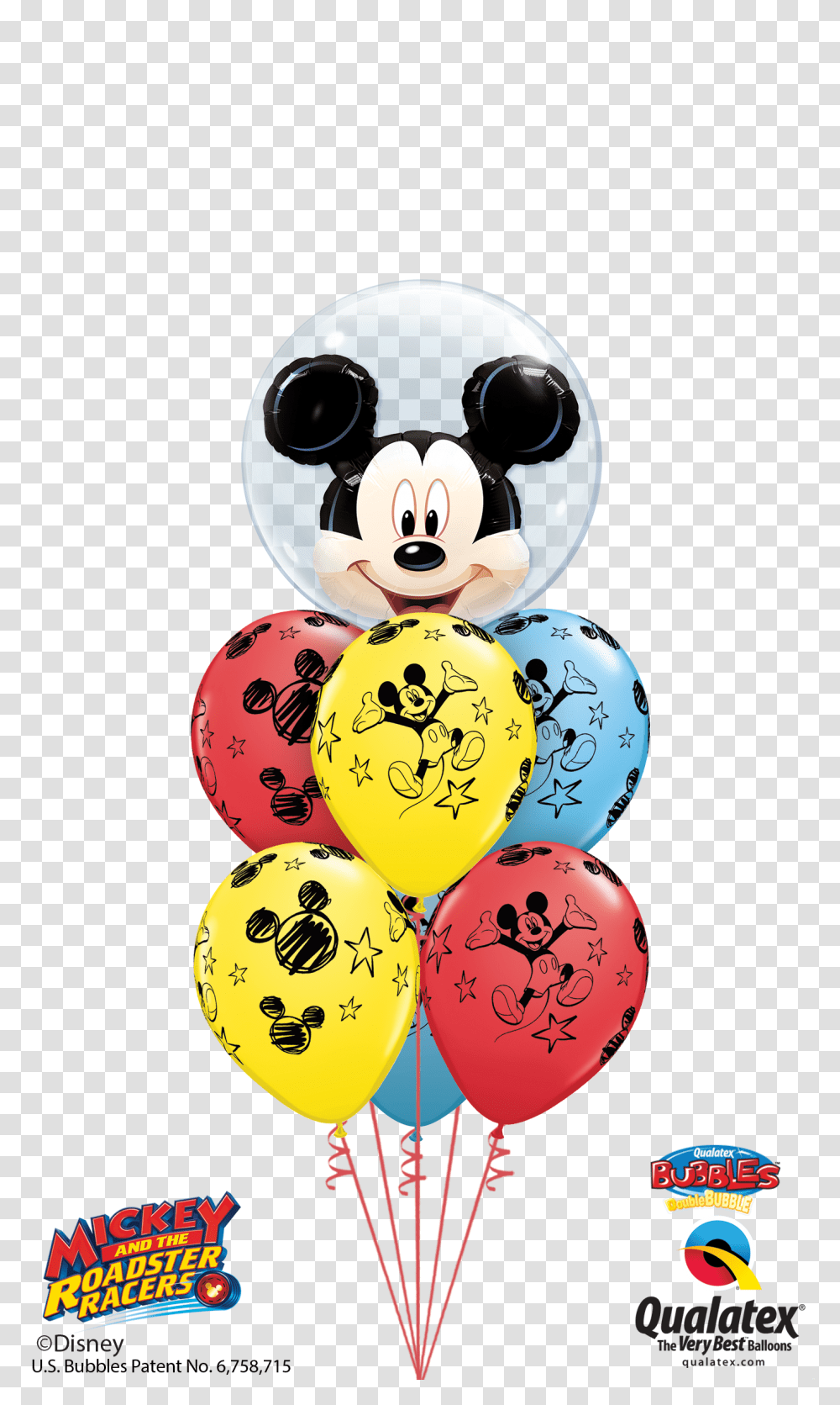 Disney Mickey Mouse Double Bubble At London Helium Minnie Mouse Balloons Transparent Png