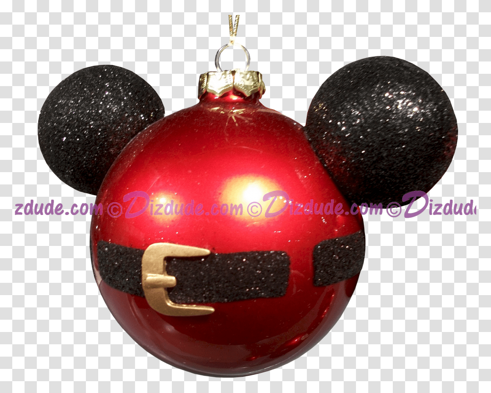 Disney Mickey Mouse Ears Santa Jacket Mickey Mouse Christmas Tree Ornament, Sphere Transparent Png