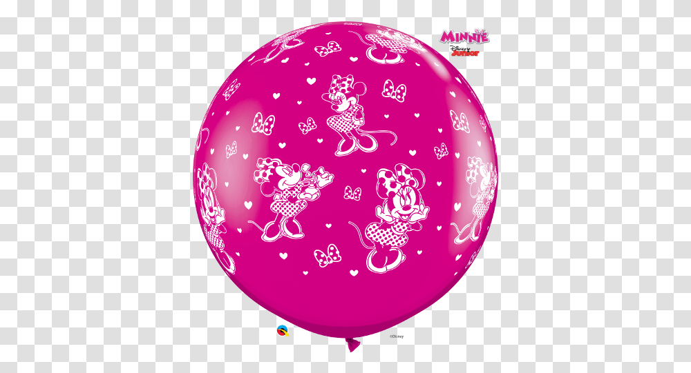 Disney Minnie Mouse A Round Globos Bubble Disney, Purple, Pattern Transparent Png