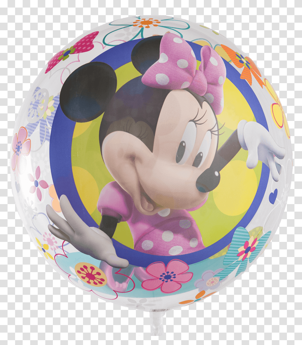 Disney Minnie Mouse Bow Tique Bubble Balloon Minnie Dance, Sphere, Dish, Meal, Food Transparent Png