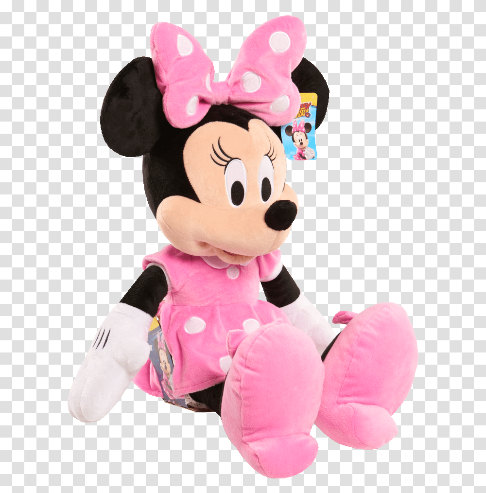 Disney Minnie Mouse Large Plush Minnie Mouse Doll, Toy, Cushion, Pillow Transparent Png