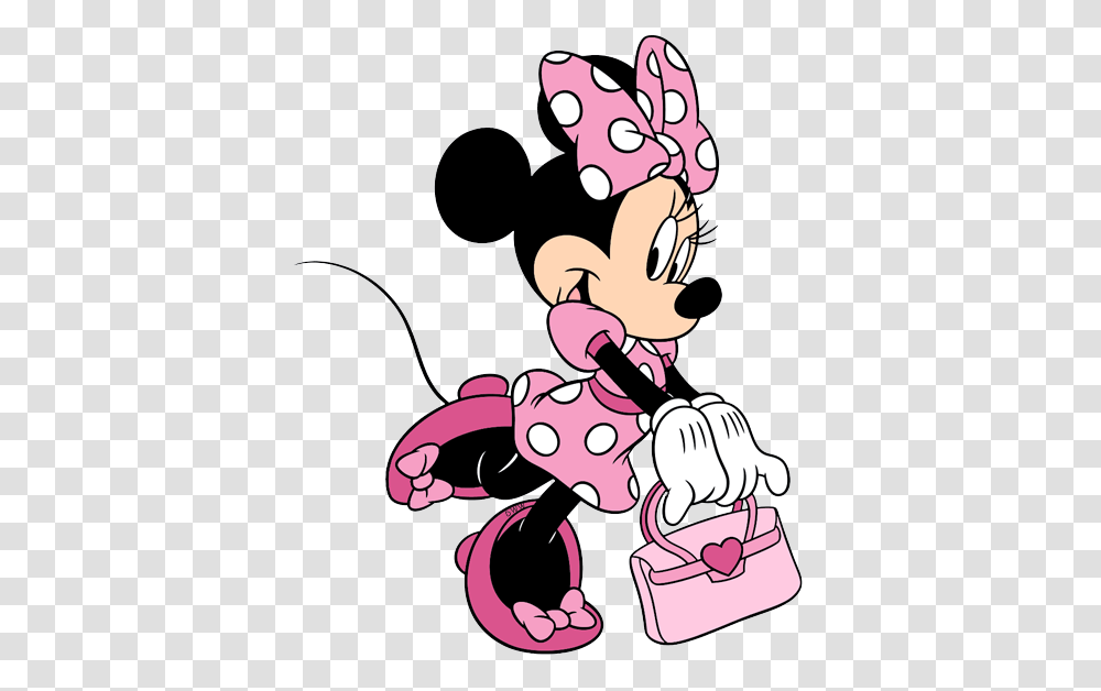 Disney Minnie Mouse Minnie, Bag, Label, Handbag Transparent Png