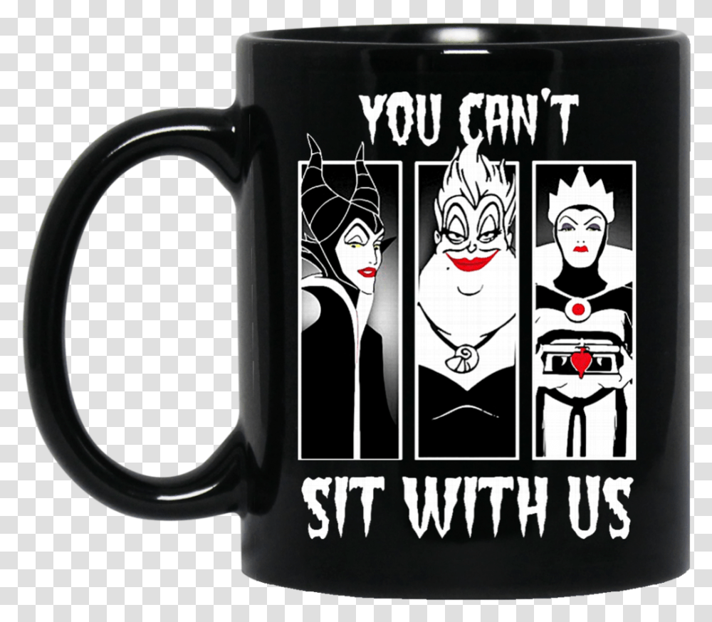 Disney Mug Maleficent Ursula Evil Queen You Can't Sit Disney Evil Queens Shirt, Coffee Cup, Stein, Jug Transparent Png