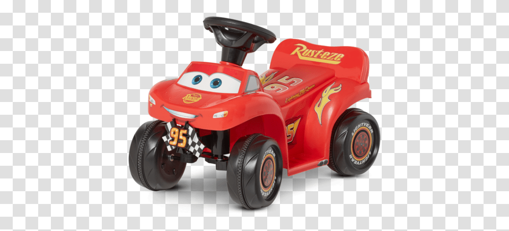 Disney Pixar's Cars 3 Mcqueen Toddler Ride Lightning Mcqueen Ride On Car, Transportation, Vehicle, Automobile, Lawn Mower Transparent Png