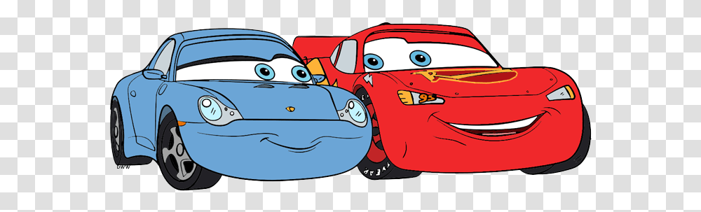 Disney Pixar's Cars Clip Art 3 Galore Lightning Mcqueen And Sally Clipart, Vehicle, Transportation, Car Wash, Sedan Transparent Png