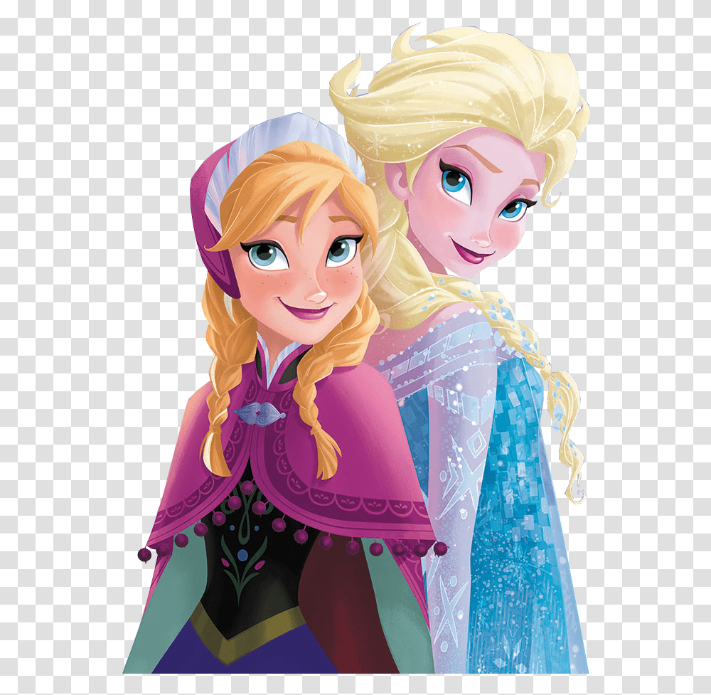Disney Princess Ana And Elsa, Manga, Comics Transparent Png