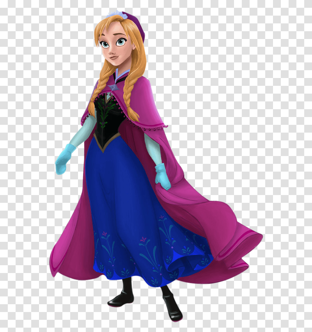 Disney Princess Anna Frozen, Costume, Cape, Dress Transparent Png