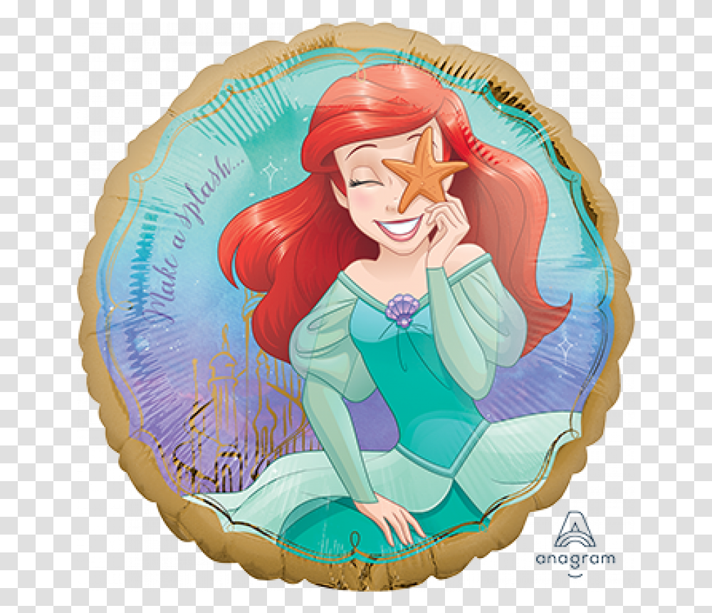 Disney Princess Ariel Plate, Person, Sphere, Female Transparent Png