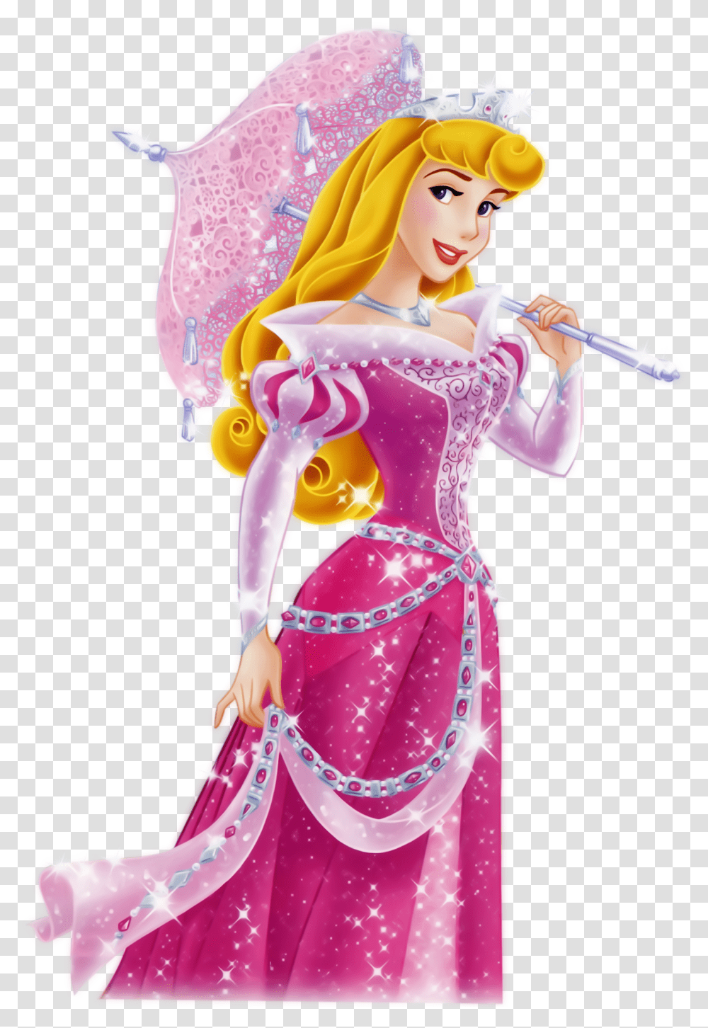 Disney Princess Aurotra Pink, Figurine, Barbie, Doll, Toy Transparent Png