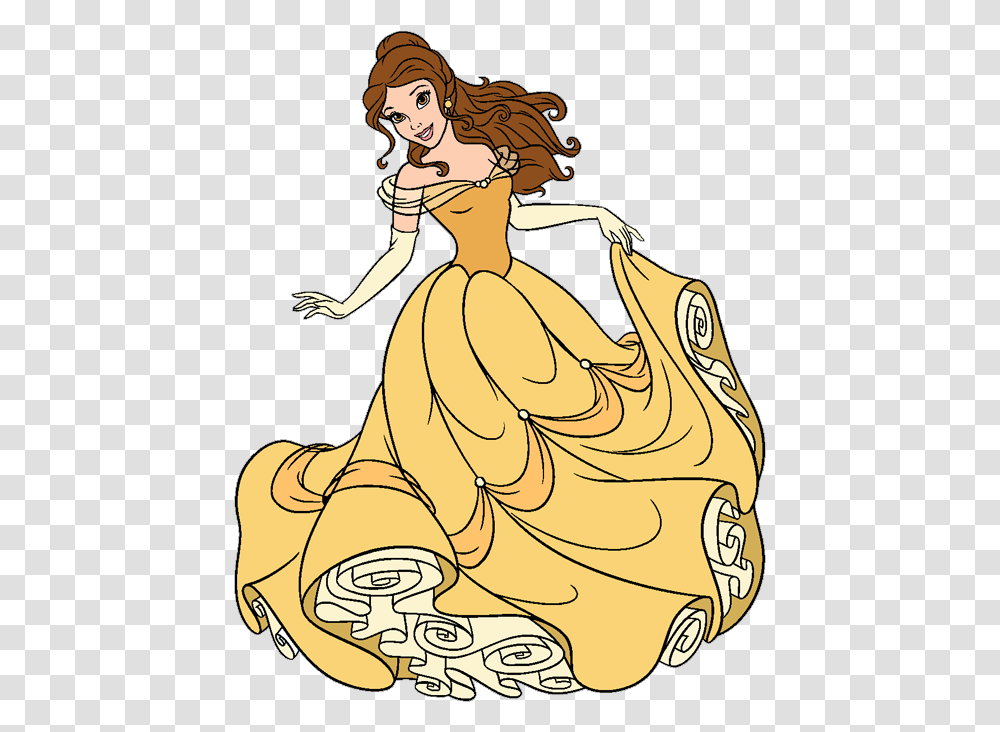 Disney Princess Belle Clipart, Person, Human, Worship, Drawing Transparent Png