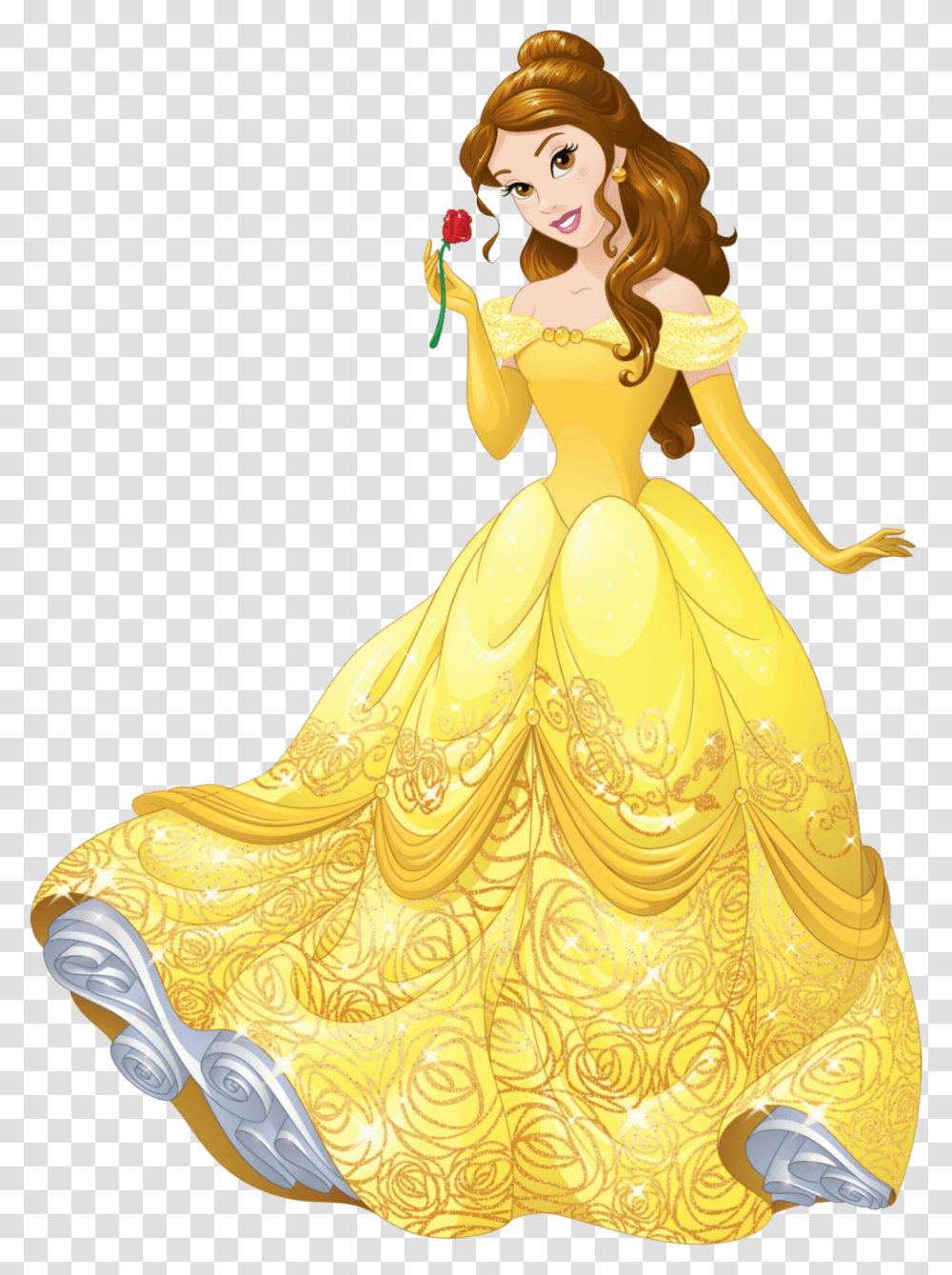Disney Princess Belle, Figurine, Toy, Person Transparent Png