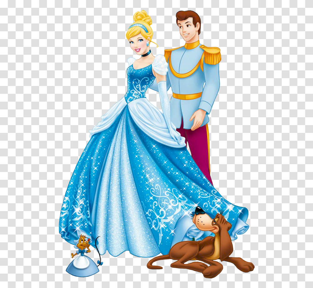 Disney Princess Cinderella And Prince Download, Figurine, Person, Female Transparent Png