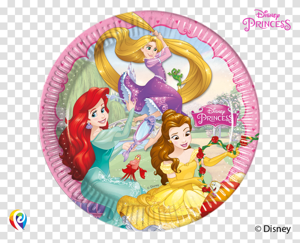 Disney Princess Crown Disney Princess Party Plates, Figurine, Disk, Dvd, Toy Transparent Png