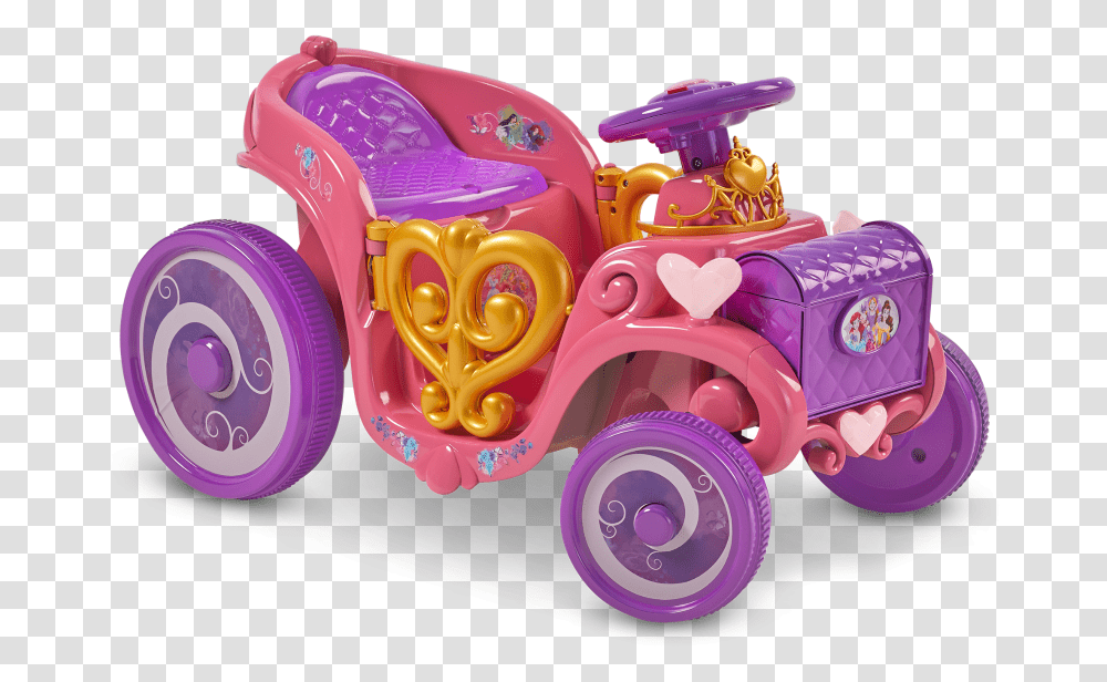 Disney Princess Enchanted Adventure Carriage Princess Carriage Power Wheel, Toy, Vehicle, Transportation, Automobile Transparent Png