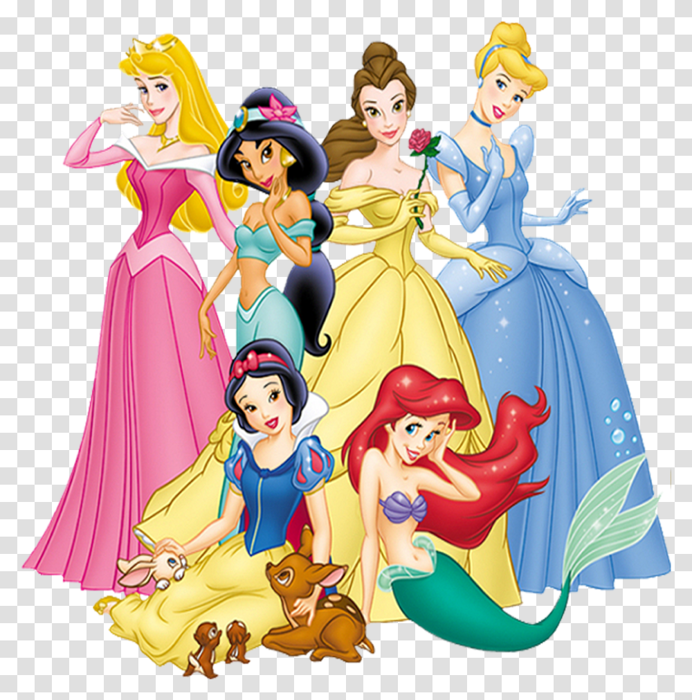 Disney Princess In Colour, Comics, Book, Manga, Person Transparent Png