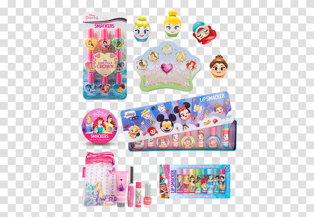 Disney Princess Lip Collection, Pencil Box, Birthday Cake, Dessert, Food Transparent Png