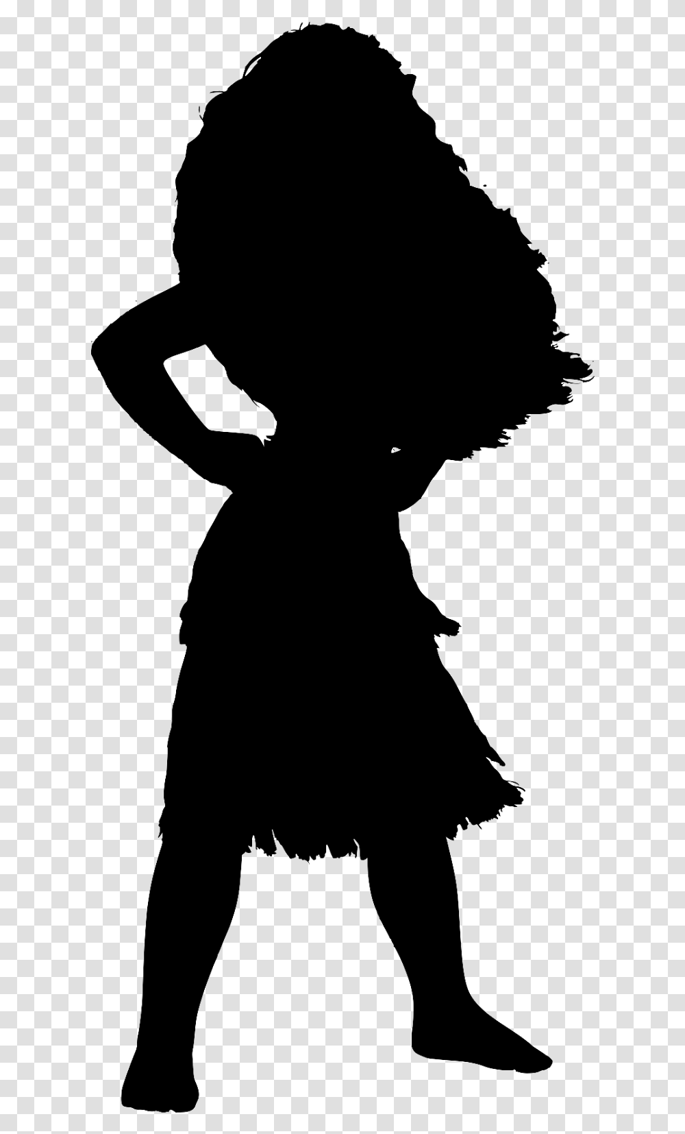 Disney Princess Moana Silhouette Moana Silhouette, Gray Transparent Png
