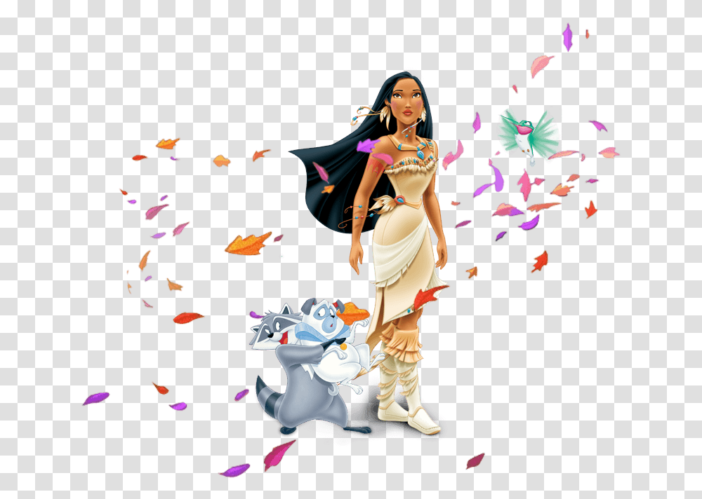 Disney Princess Pocahontas, Leaf, Plant, Person, Figurine Transparent Png