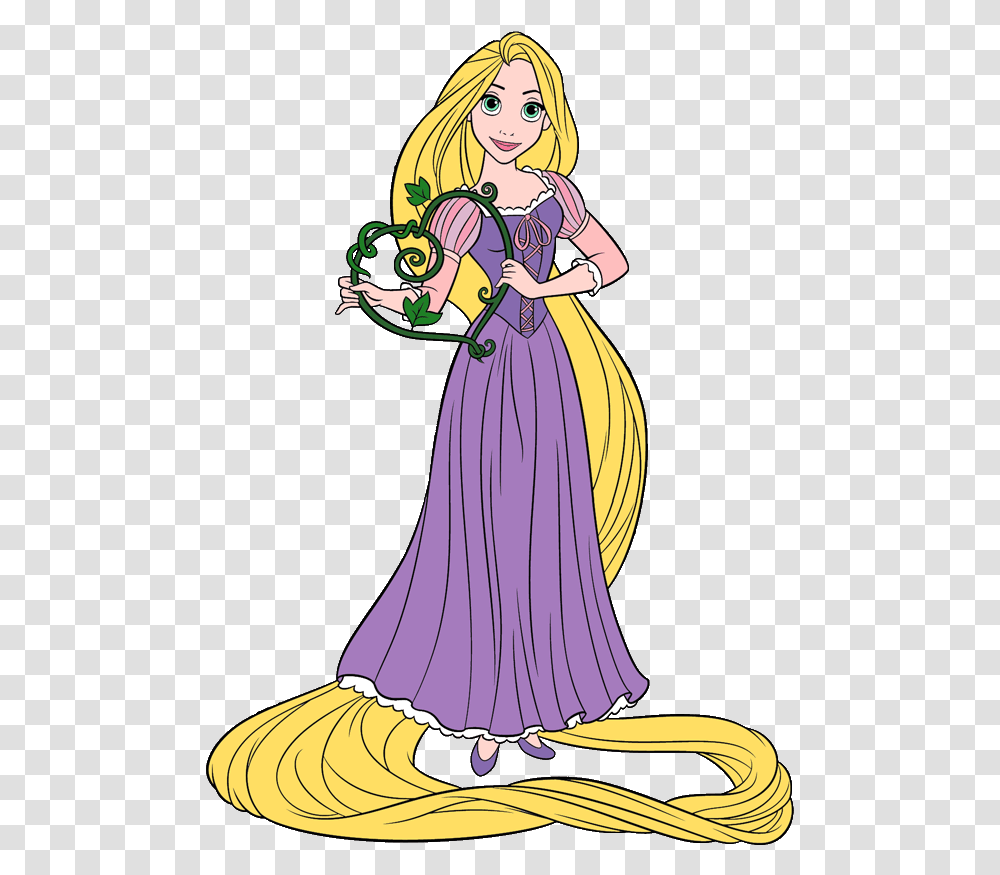 Disney Princess Rapunzel Clipart, Evening Dress, Robe, Gown Transparent Png