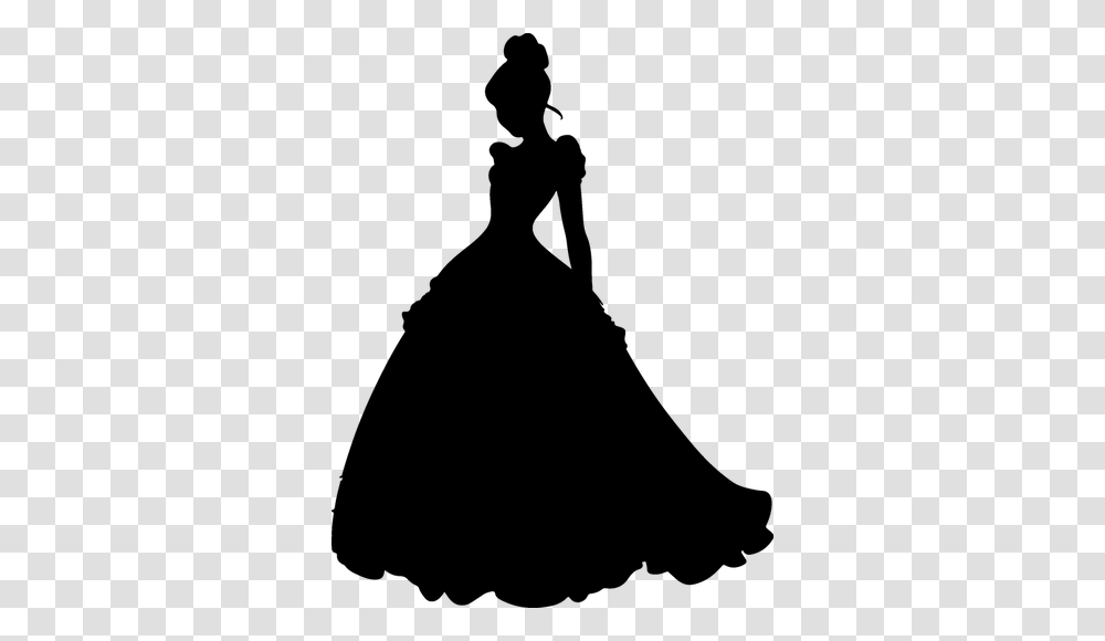 Disney Princess Silhouette Cinderella The Best Cinderella, Gray Transparent Png