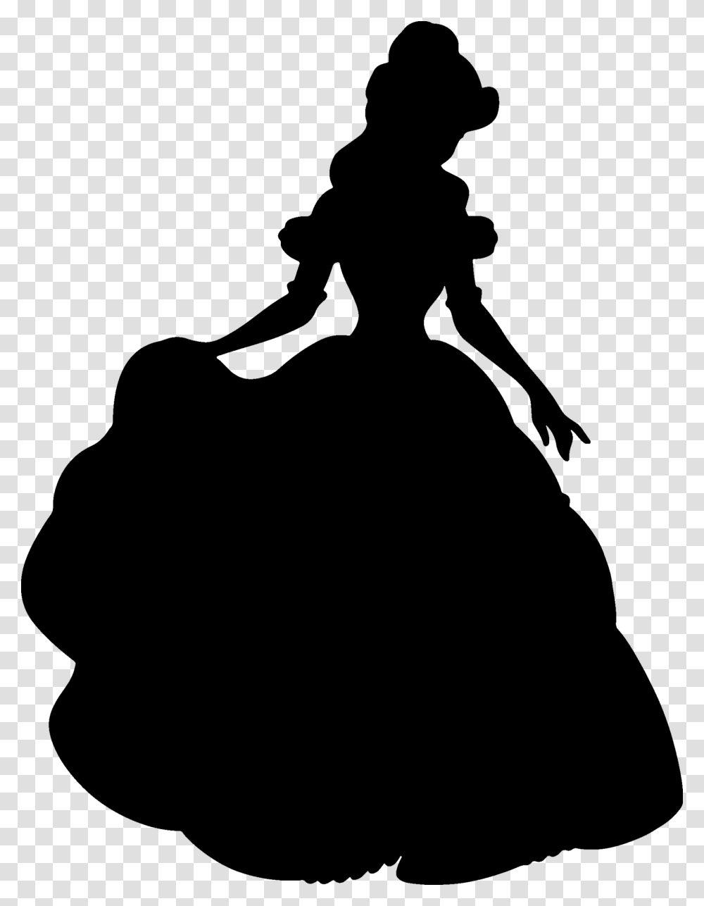 Disney Princess Silhouette, Gray, World Of Warcraft Transparent Png