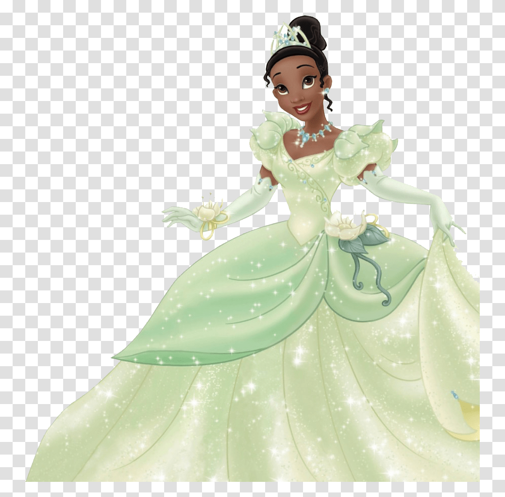 Disney Princess Tiana Clipart Tiana Prince Naveen Disney Princesses Ball Gowns, Figurine, Doll, Toy, Barbie Transparent Png