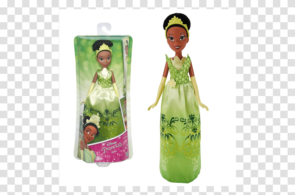 Disney Princess Tiana Fashion Doll, Toy, Barbie, Figurine, Person Transparent Png
