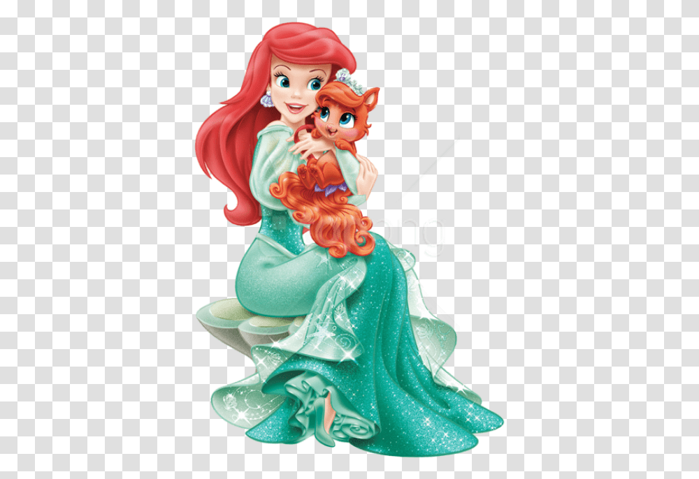Disney Princesses Ariel Cute Disney Princess, Figurine, Person, Human, Toy Transparent Png
