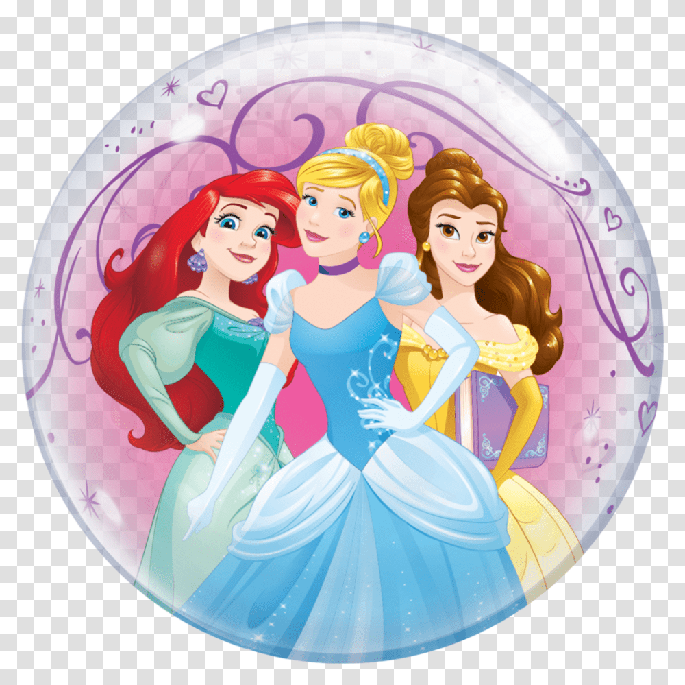 Disney Princesses Bubble Balloon Disney Princess Bubble Balloon, Sphere, Clothing, Person, Art Transparent Png