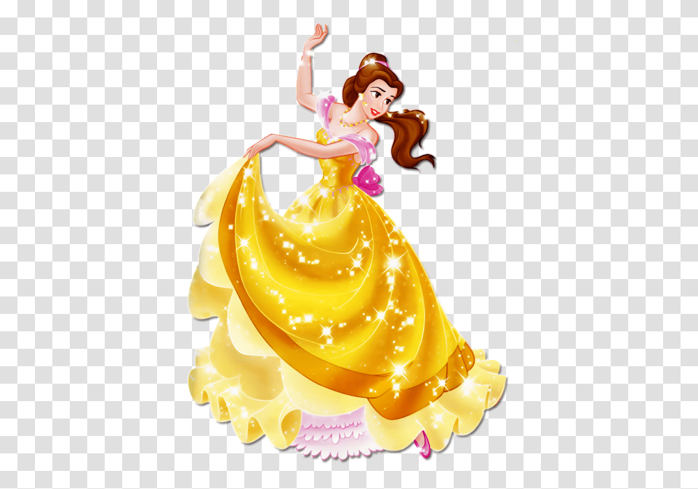 Disney Princesses Clipart Psd Belle Princess Clipart, Figurine, Food, Birthday Cake, Dessert Transparent Png