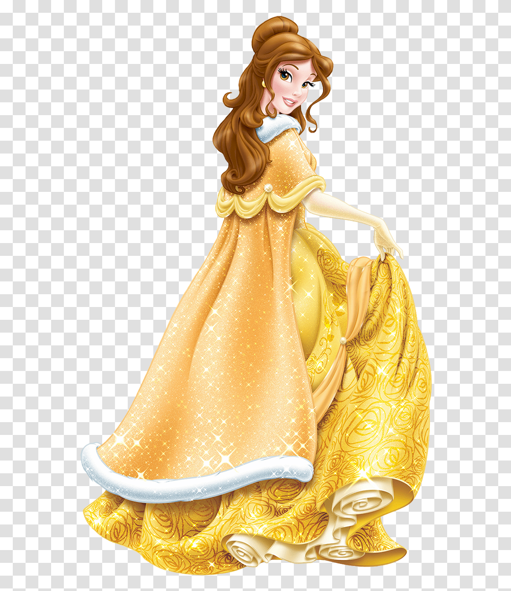 Disney Princesses Disney Princess Belle, Figurine, Barbie, Doll, Toy Transparent Png