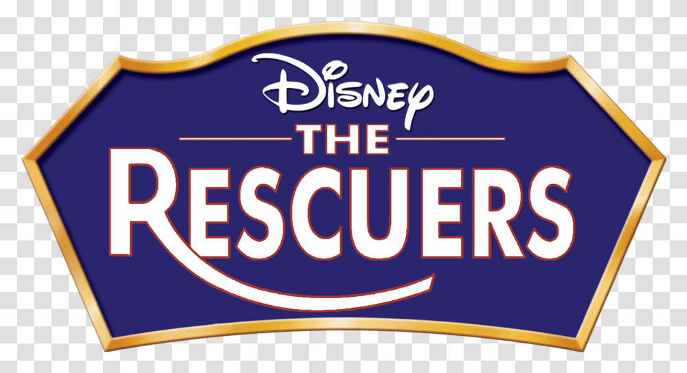Disney Rescuers Logo, Label, Meal, Food Transparent Png
