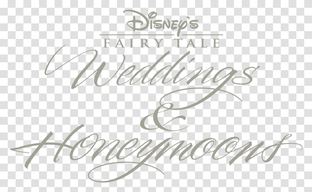 Disney's Fairy Tale Weddings Amp Honeymoons Disney's All Star Movies Resort, Calligraphy, Handwriting, Label Transparent Png