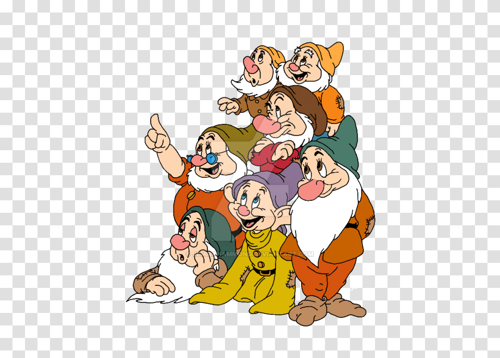 Disney Seven Dwarfs Clip Art, Crowd, Performer, Drawing, Comics Transparent Png