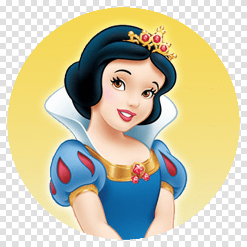 Disney Snow White Stickers Round Labels Bag Lollipop Disney Princess Snow White Face, Person Transparent Png